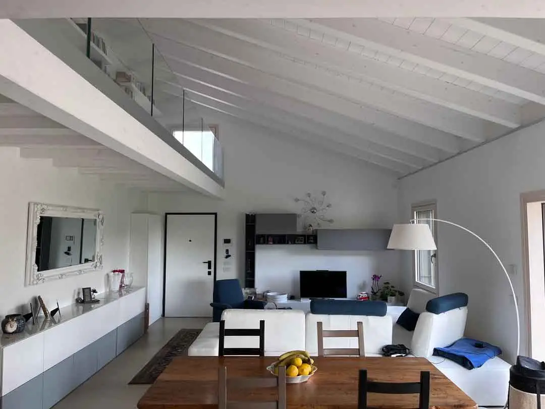 Wooden house interior