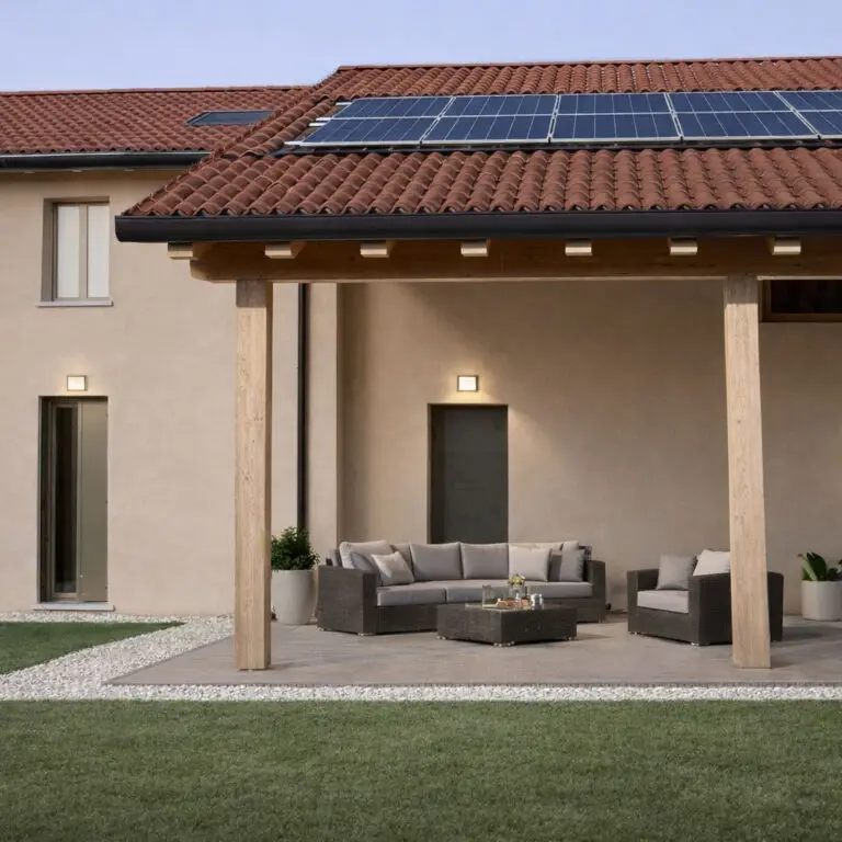 Casa in legno con fotovoltaico