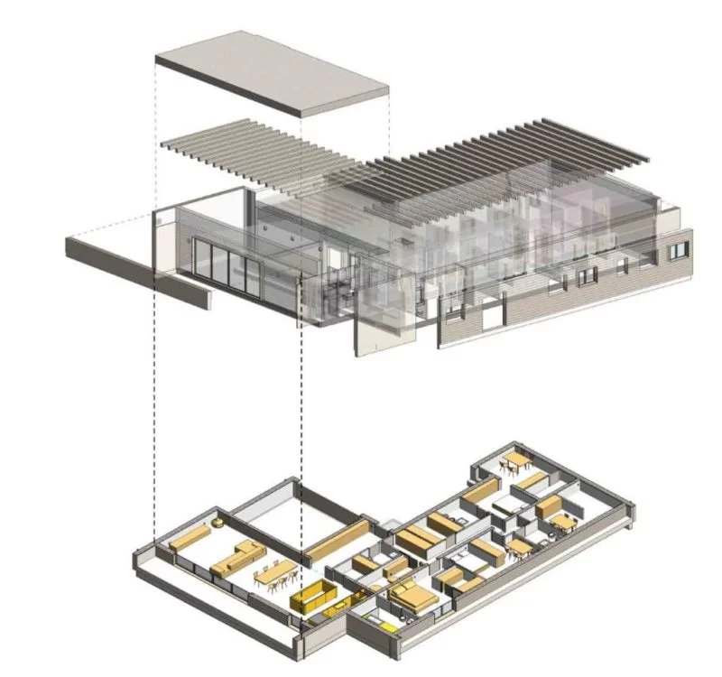 Visualizzazione casa in legno con Revit