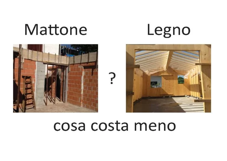 Mattone legno a confronto