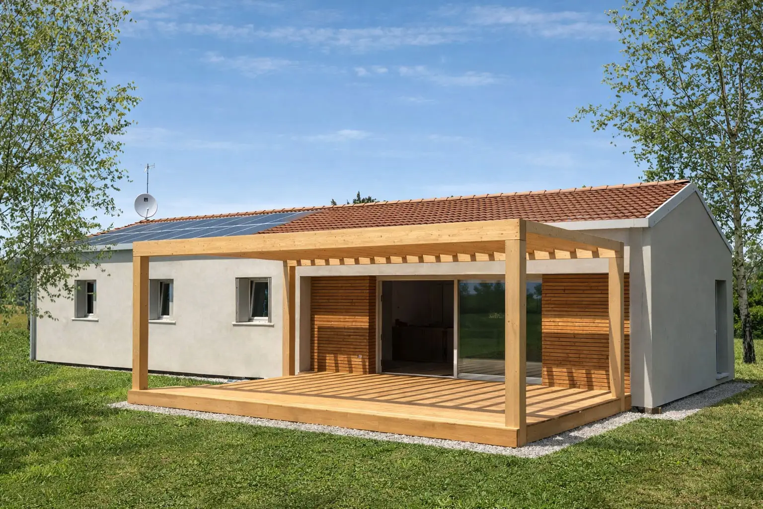 One-story house with patio