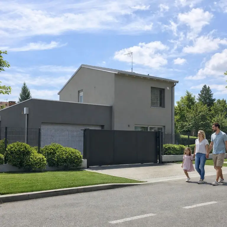 Una casa in legno a due piani
